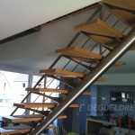 Escalier droit en inox