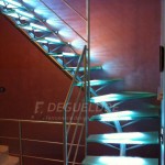 Escalier métallique inox design