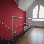 Garde-corps inox escalier