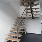 Escalier droit bois