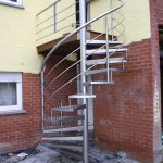 Escalier tournant extérieur