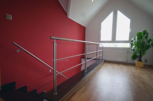 Garde-corps inox escalier
