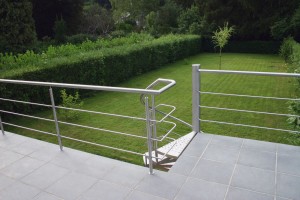 Garde-corps inox extérieur